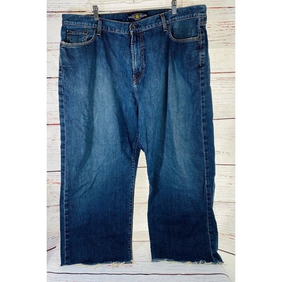 Lucky Mens Jeans 181 Relaxed Straight Leg Size 42 x 26 Short Blue 100% Cotton - Picture 9 of 15